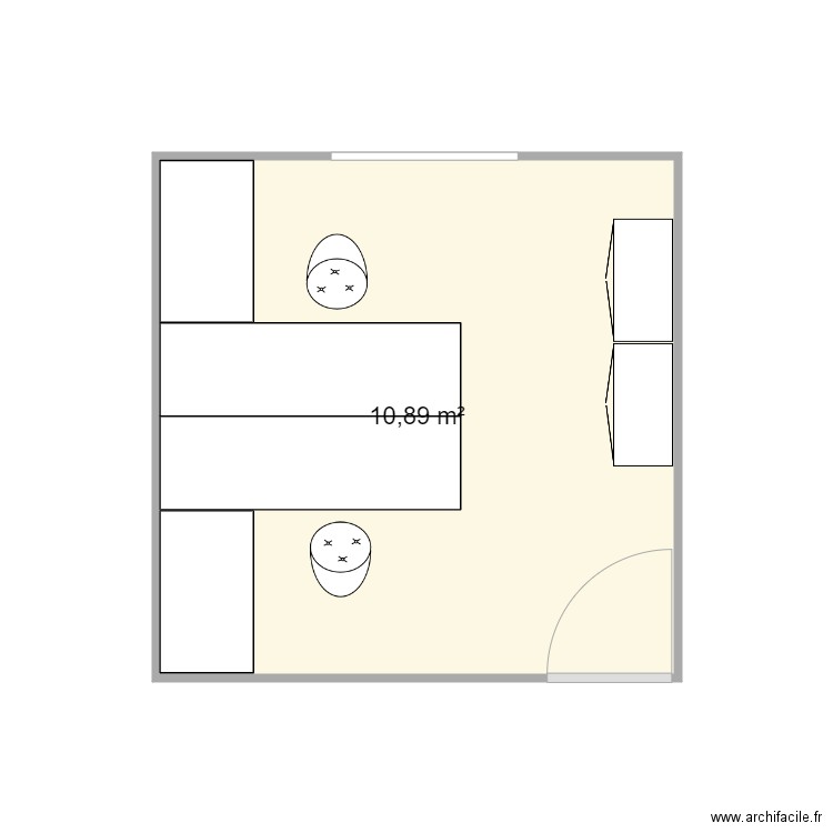 bureau. Plan de 0 pièce et 0 m2