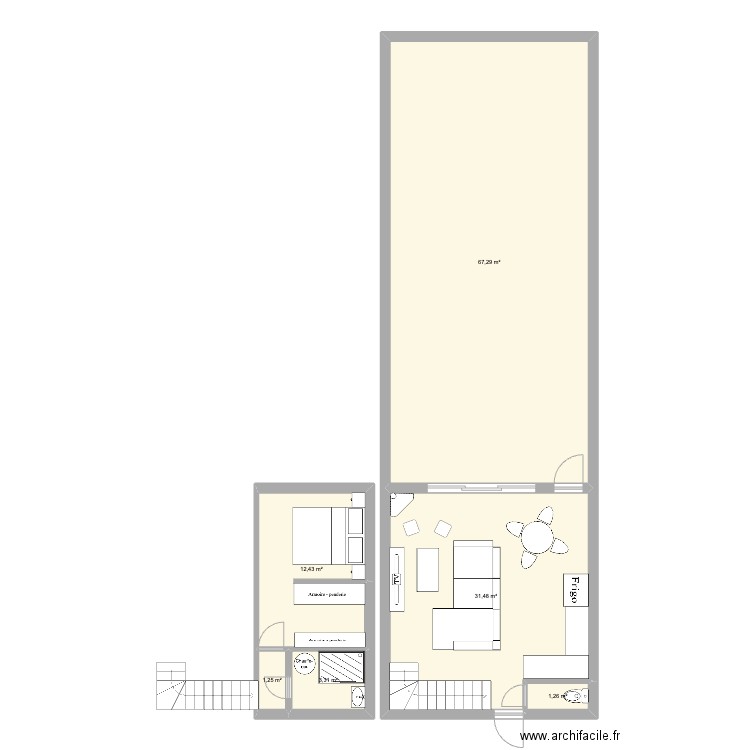 Maison 1. Plan de 0 pièce et 0 m2