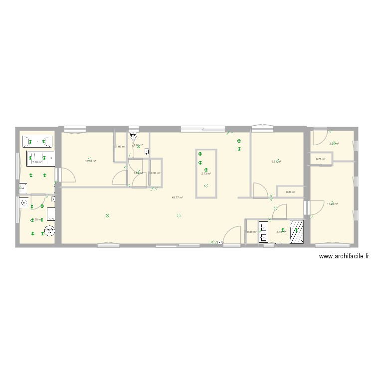 maison venissieux elec 2. Plan de 0 pièce et 0 m2