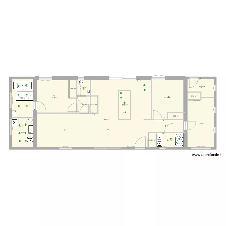 maison venissieux elec 2. Plan de 