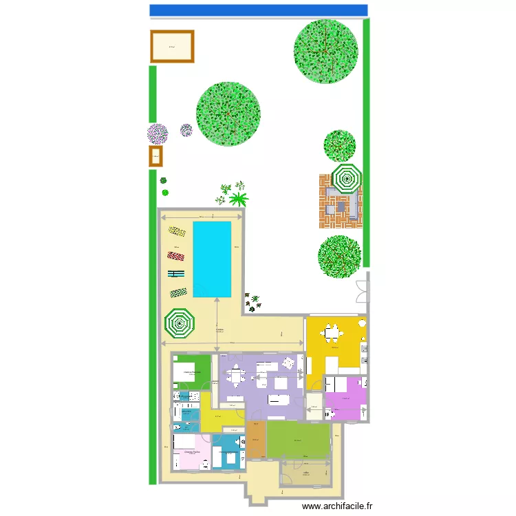 projet aigrefeuille maison. Plan de 