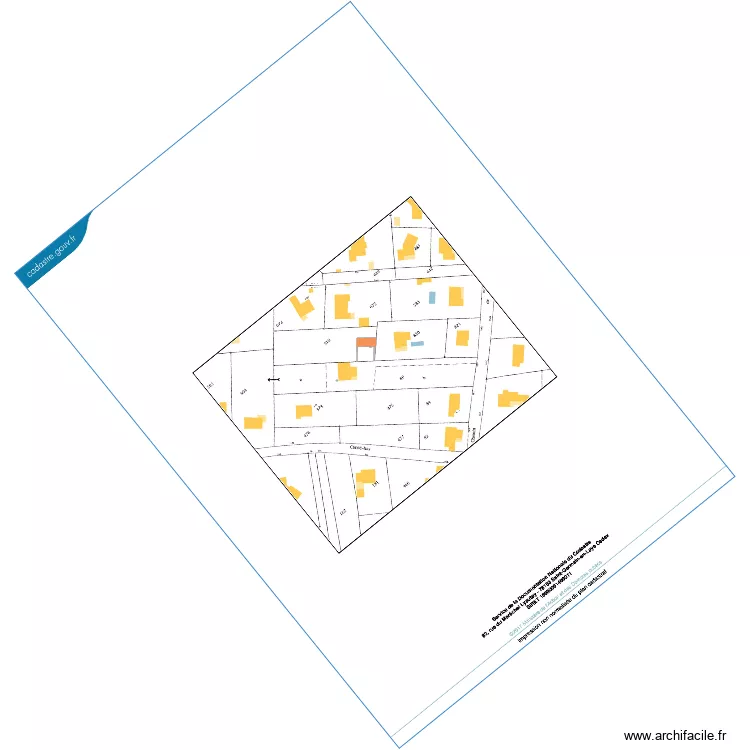 PLAN GARAGE. Plan de PLAN GARAGE. Plan de