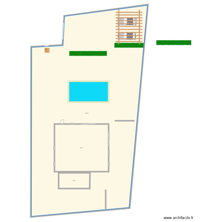 lecci o1234. Plan de 3 pièces et 987 m2