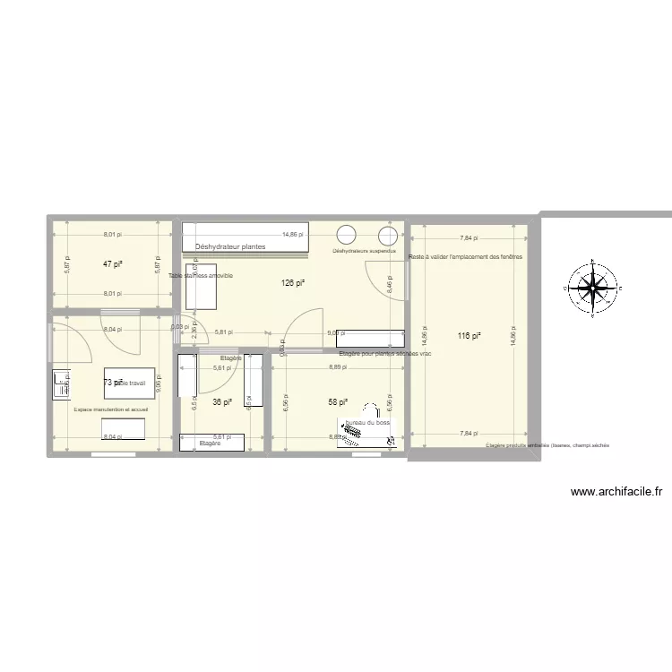 Nouvel espace 2 projet La Cabottine 16 x24 VER4. Plan de 
