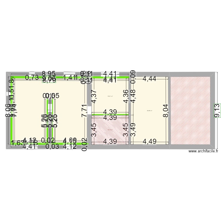 maison avec isolation. Plan de 21 pièces et 368 m2