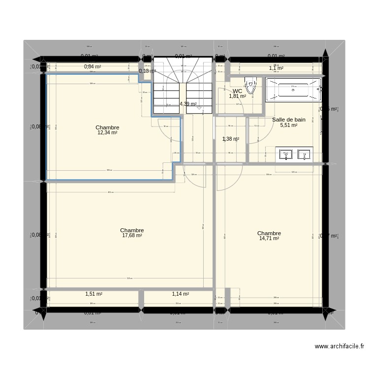 adam 2. Plan de 29 pièces et 63 m2