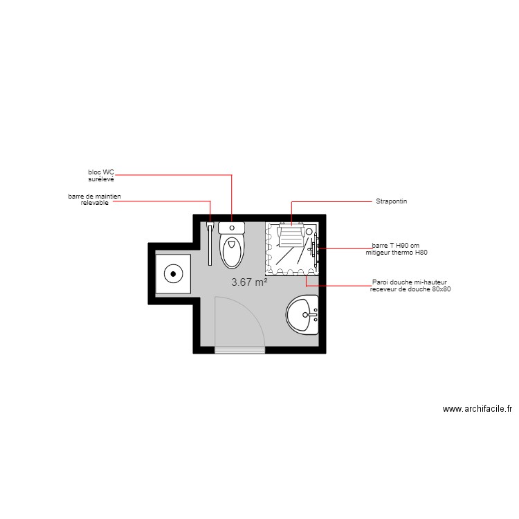 MICHEZ. Plan de 0 pièce et 0 m2