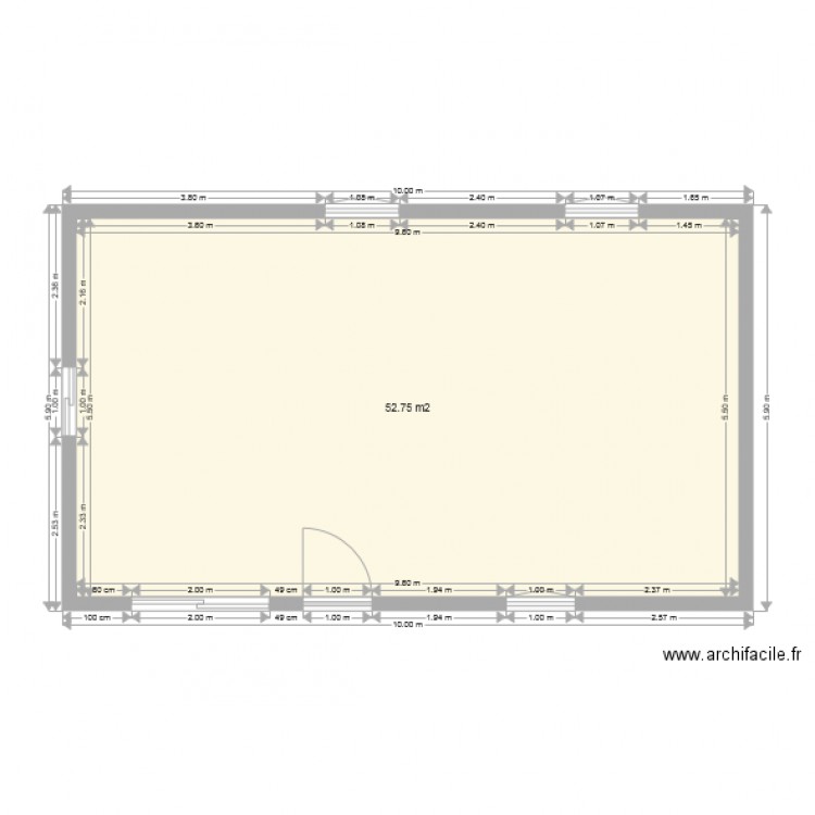 PLAN MAISON BRUT. Plan de 0 pièce et 0 m2
