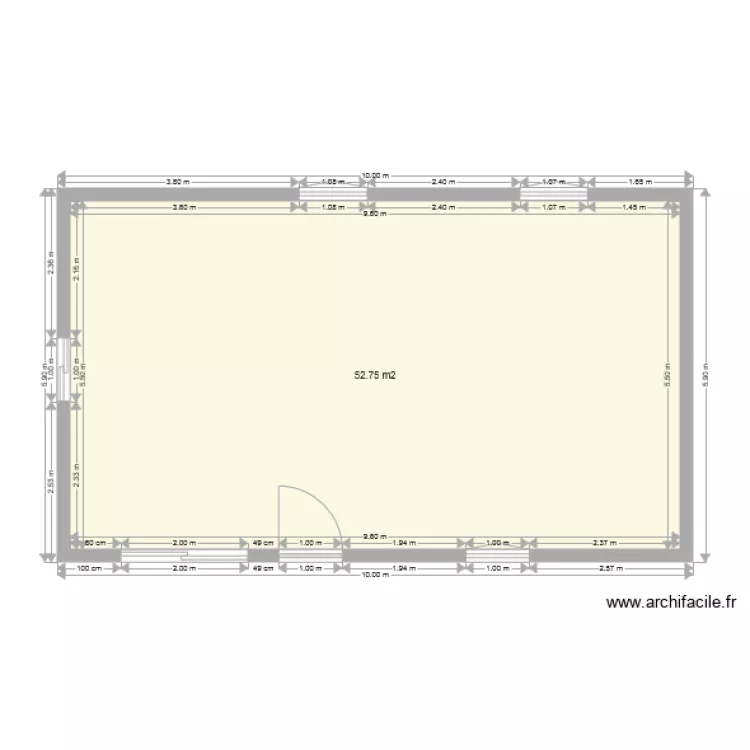 PLAN MAISON BRUT. Plan de PLAN MAISON BRUT. Plan de