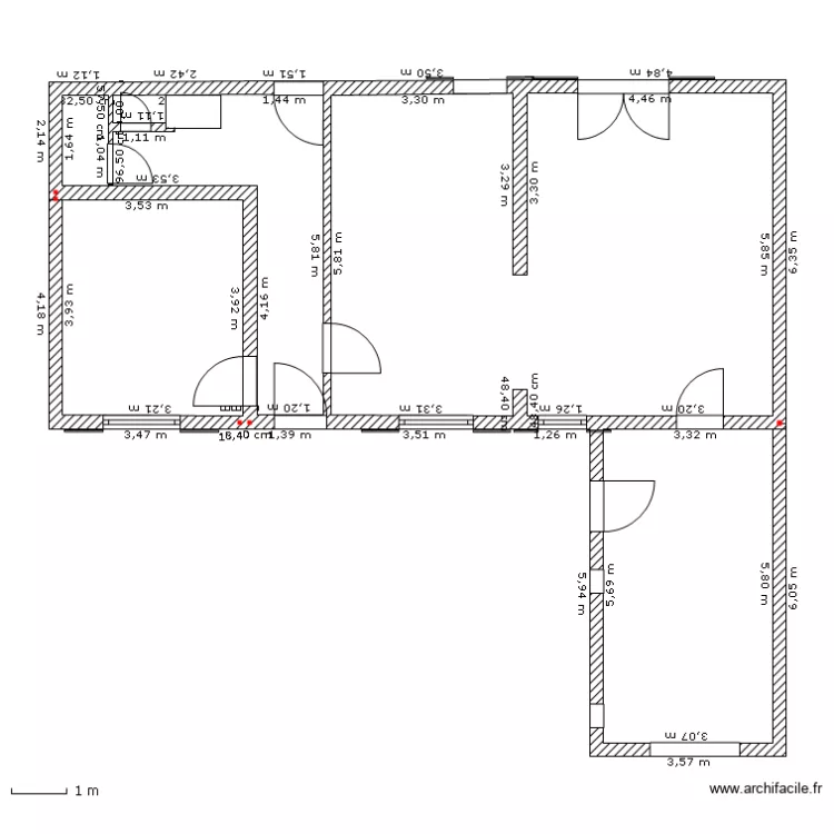 maison. Plan de 