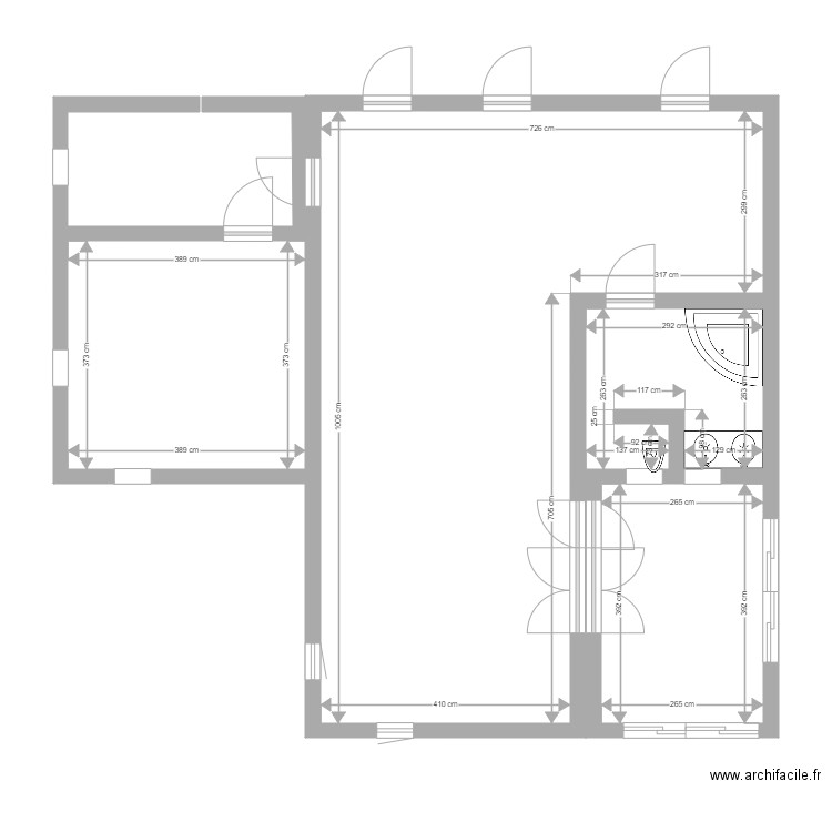 nuelles4. Plan de 4 pièces et 83 m2