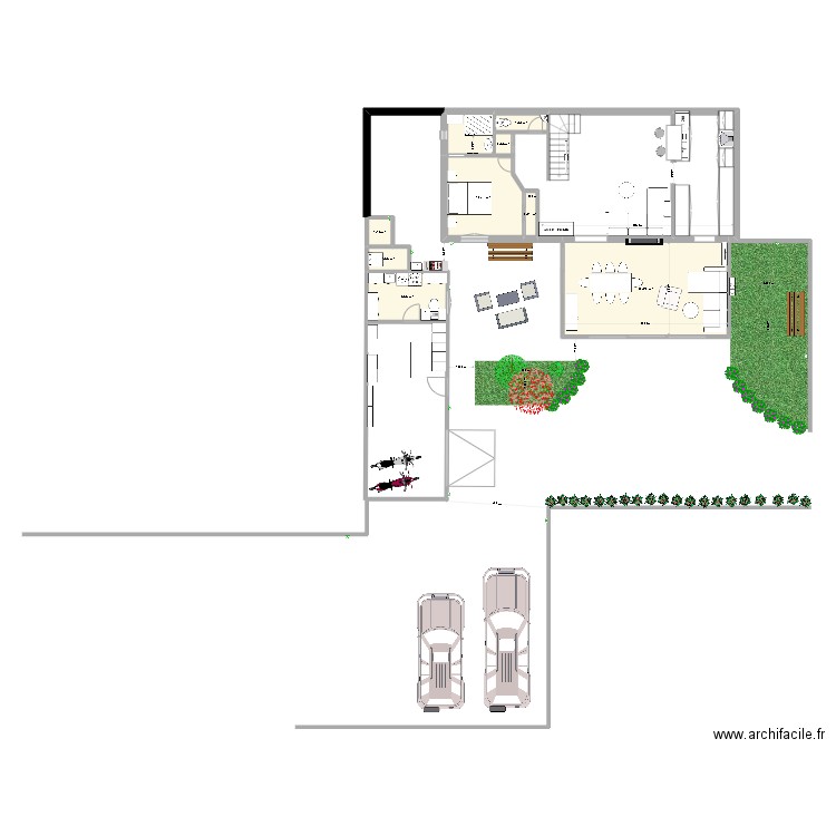 plan m. Plan de 0 pièce et 0 m2