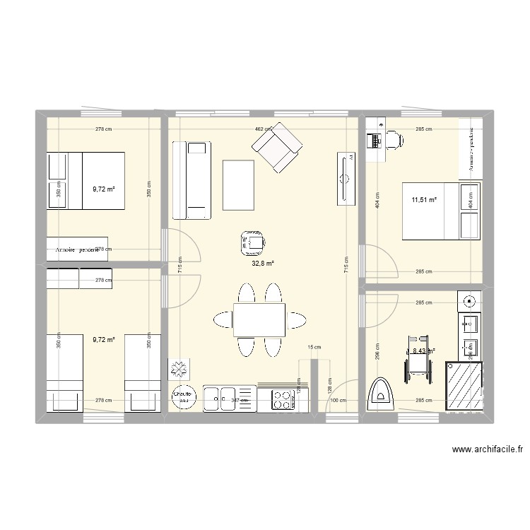 maison 3. Plan de 0 pièce et 0 m2