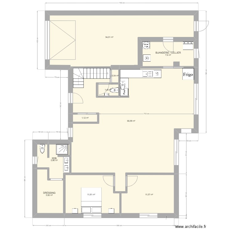 MAISON ETAGE NANTES. Plan de 10 pièces et 146 m2