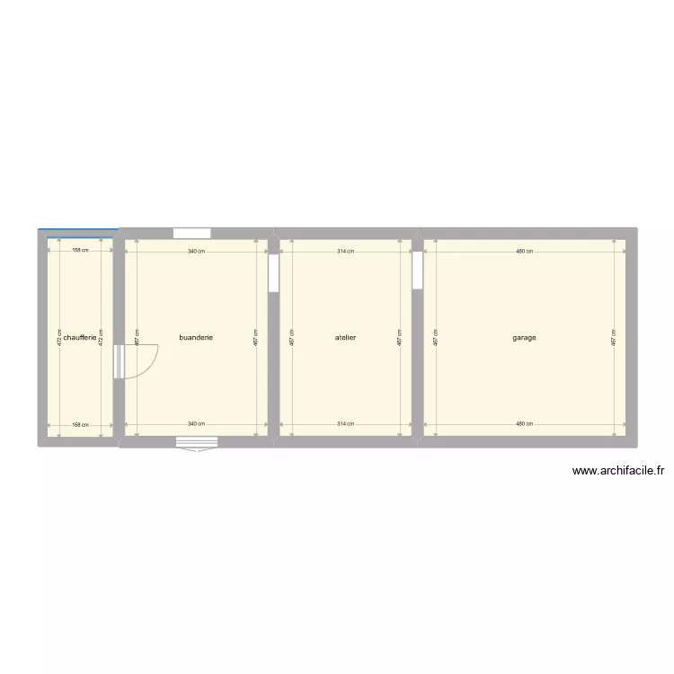 ssol maison Fayer. Plan de 