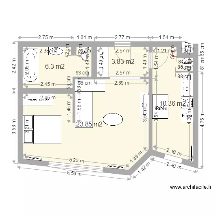 Appartement. Plan de 