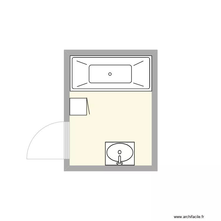 WITZ Existant SDb. Plan de 