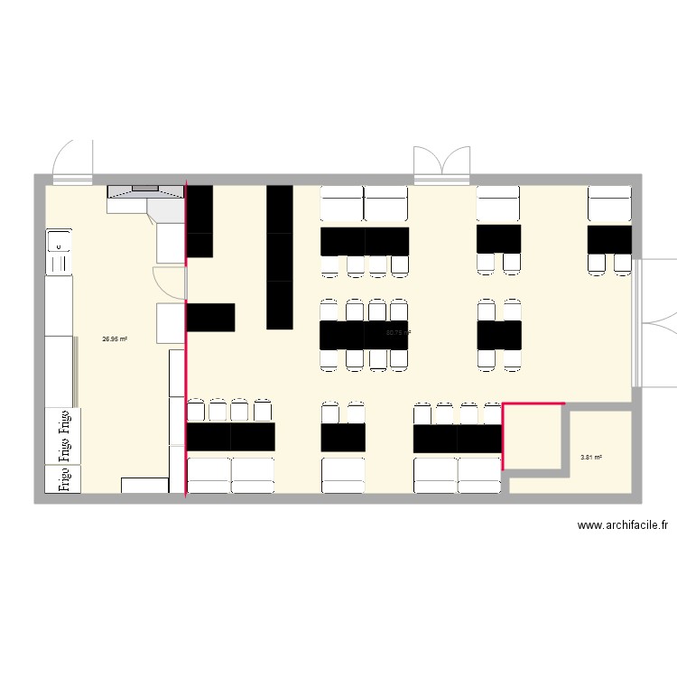 contable . Plan de 0 pièce et 0 m2