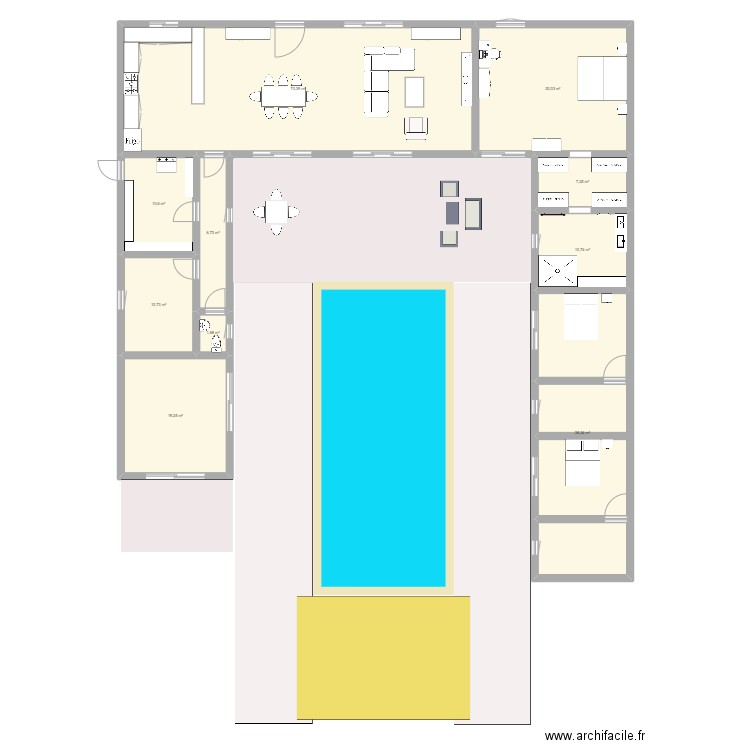 Maison Abidjan. Plan de 0 pièce et 0 m2