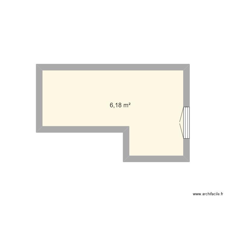 MABIL salle de bains. Plan de 1 pièce et 6 m2