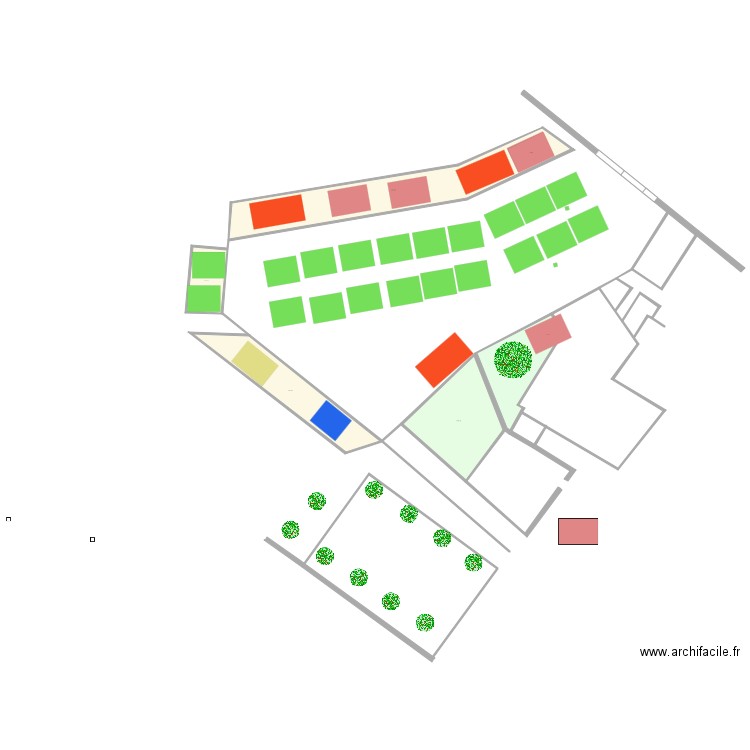 Implantation 2021V1. Plan de 0 pièce et 0 m2