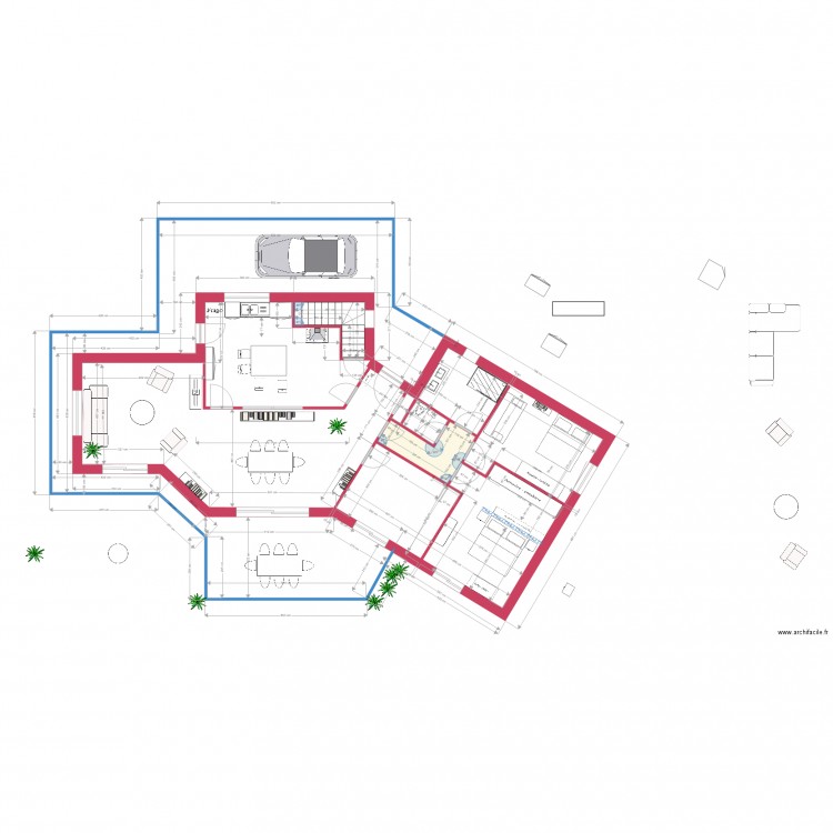 Villa réalisation projet18. Plan de 0 pièce et 0 m2