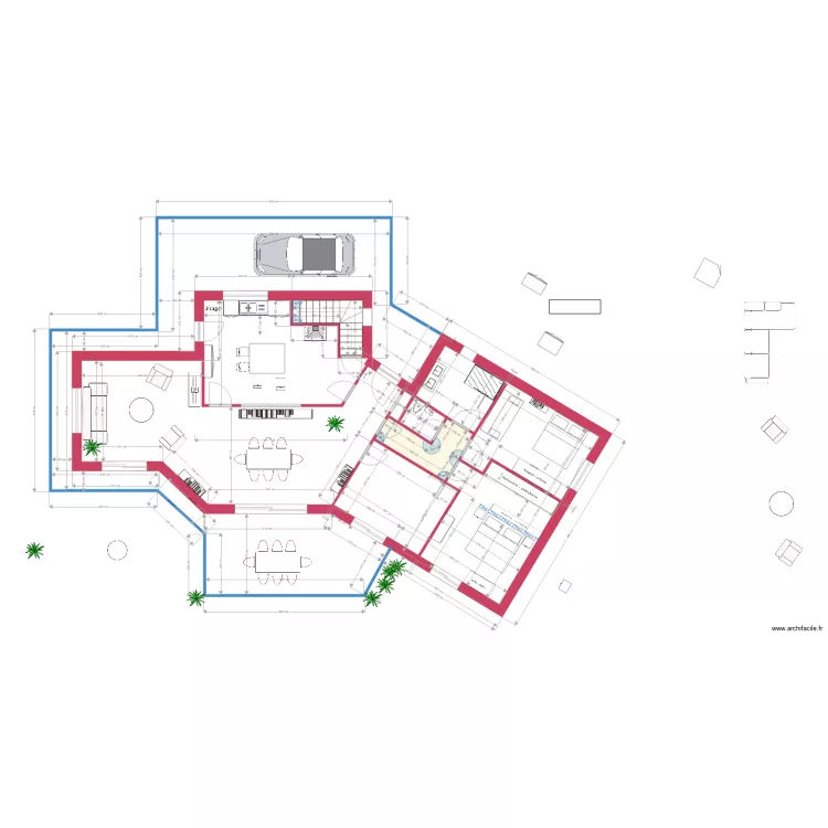 Villa r&eacute;alisation projet18. Plan de 