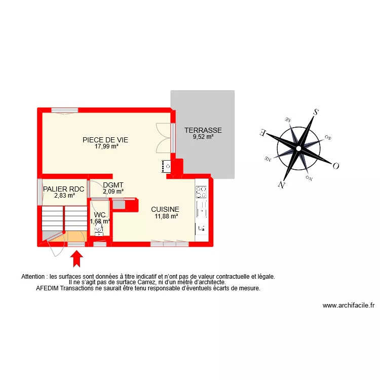 BI 1149 RDC . Plan de 