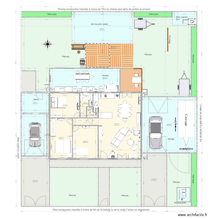 Saint andré 18 janvier. Plan de 27 pièces et 549 m2