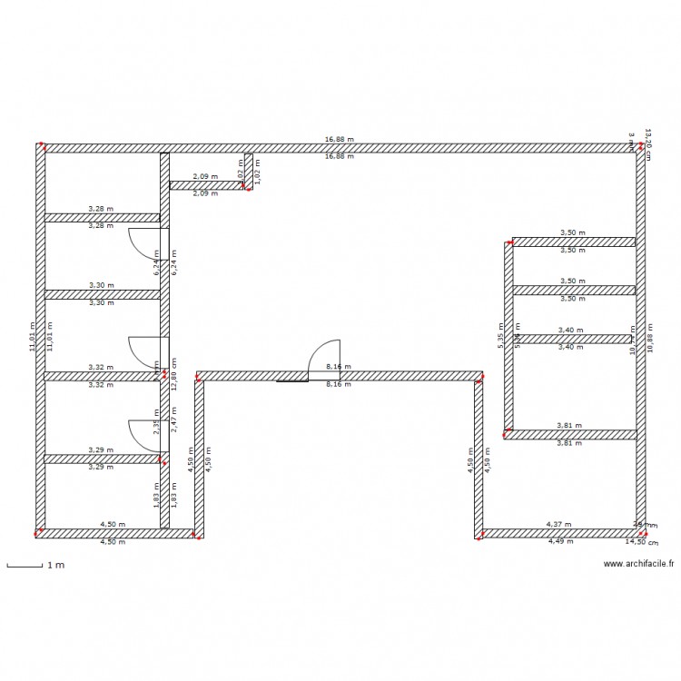 maison 1. Plan de 0 pièce et 0 m2