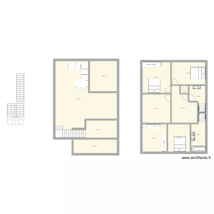&eacute;tagemaison. Plan de 