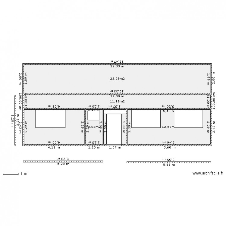 Croquis Vue de Face. Plan de 0 pièce et 0 m2