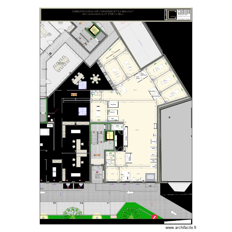 13 10 plan local sion aménagement complet. Plan de 0 pièce et 0 m2