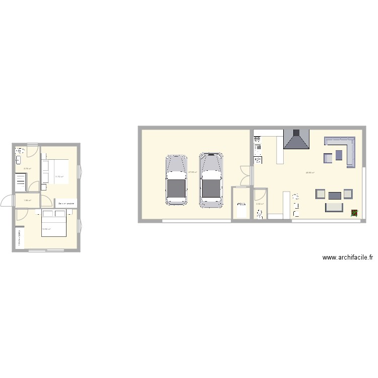 Aménagement garage. Plan de 0 pièce et 0 m2