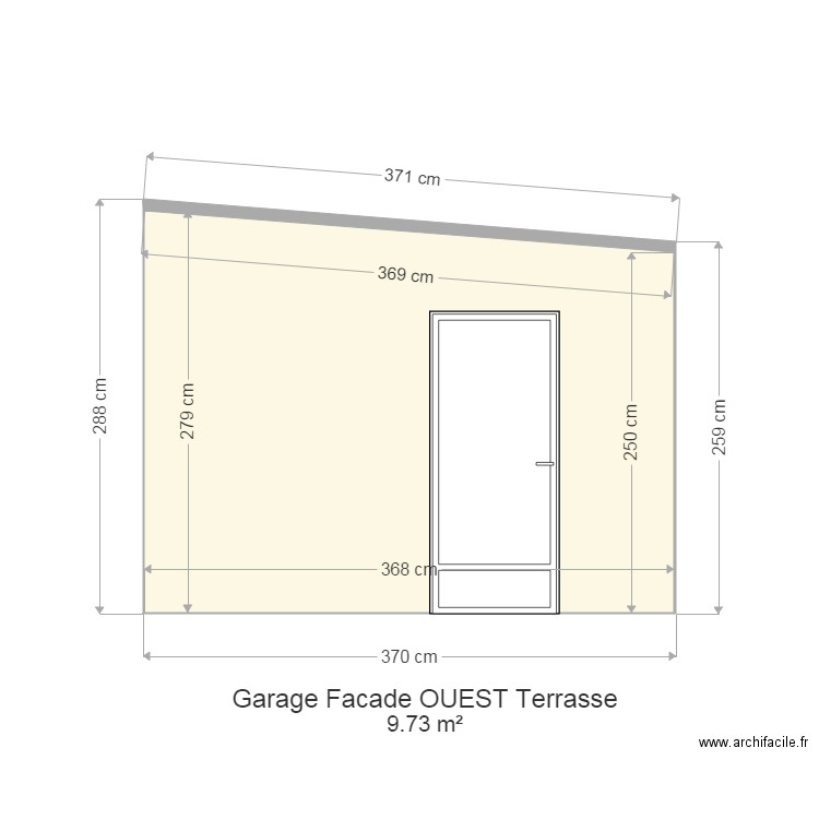Garage Facae OUEST Terrasse . Plan de 0 pièce et 0 m2