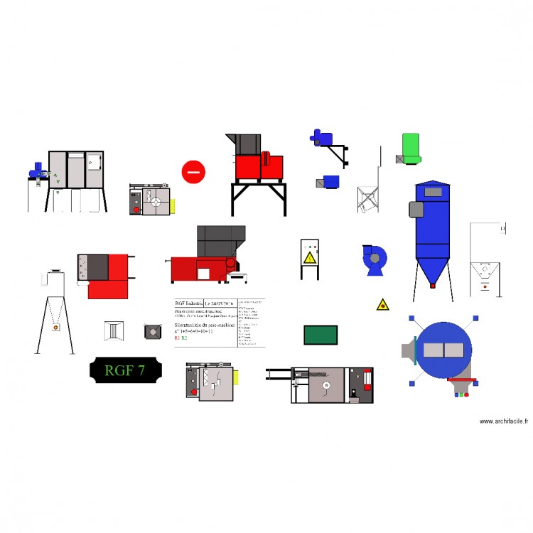 objets. Plan de 0 pièce et 0 m2