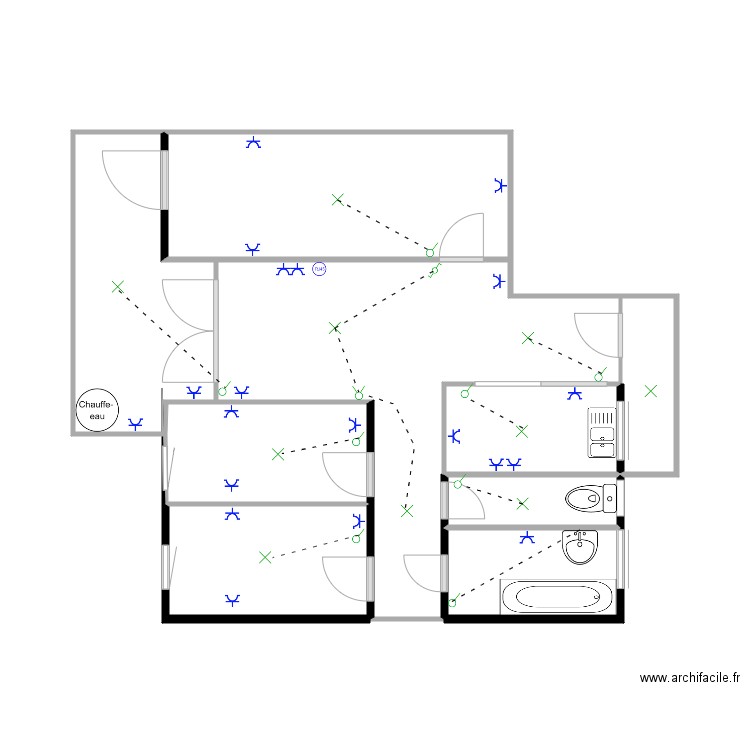 appartement 2 aeb. Plan de 0 pièce et 0 m2