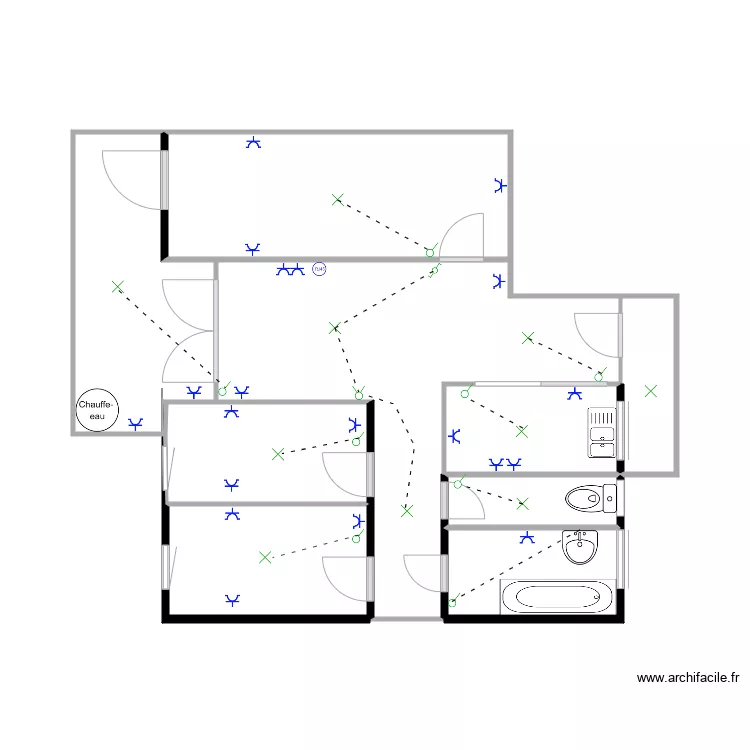 appartement 2 aeb. Plan de 