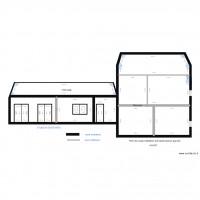 PLAN DE COUPE bâtiment PIGNON GAUCHE AVANT