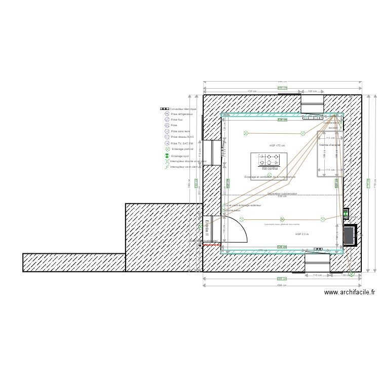 1 étage lumières modification 22/02/2022 1. Plan de 7 pièces et 64 m2