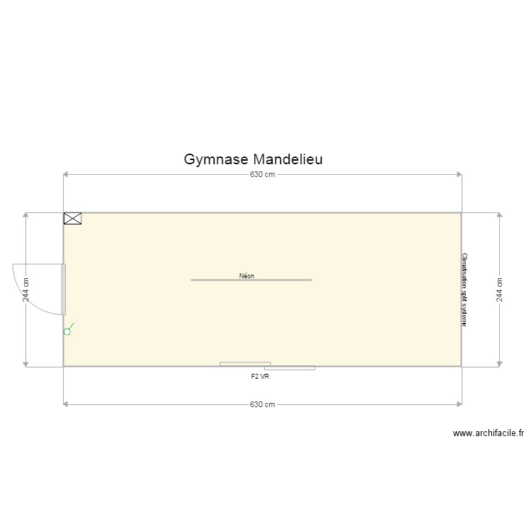 GYMNASE MANDELIEU. Plan de 0 pièce et 0 m2