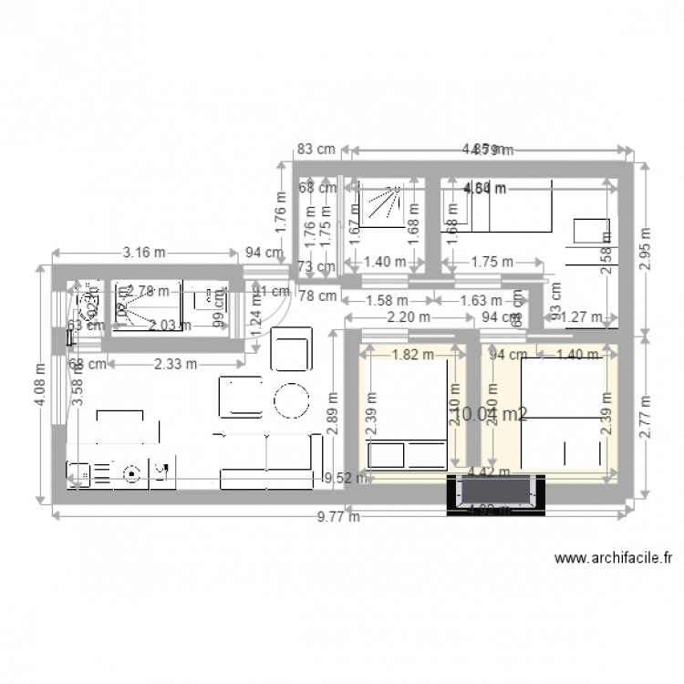 idee caire projet 4. Plan de 0 pièce et 0 m2