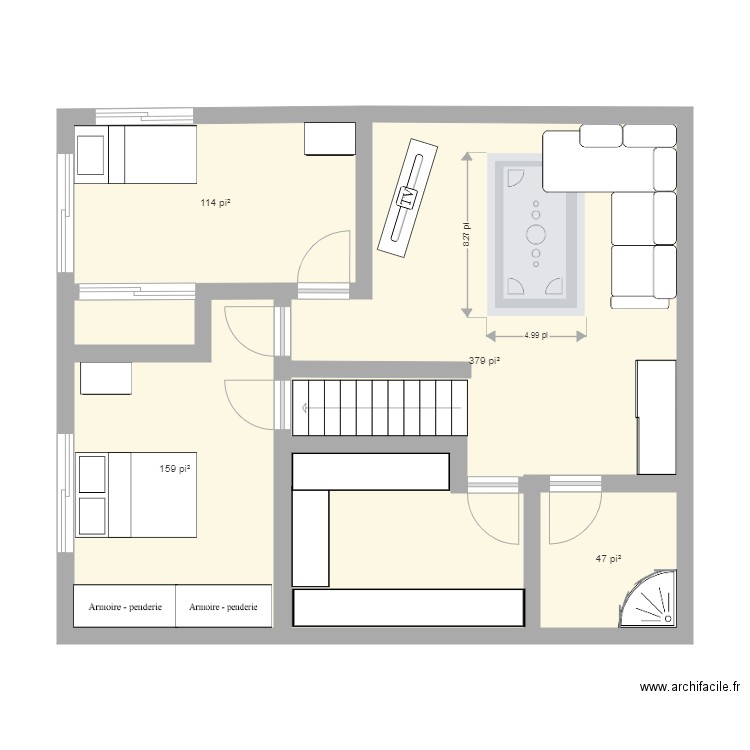 soussol1. Plan de 0 pièce et 0 m2