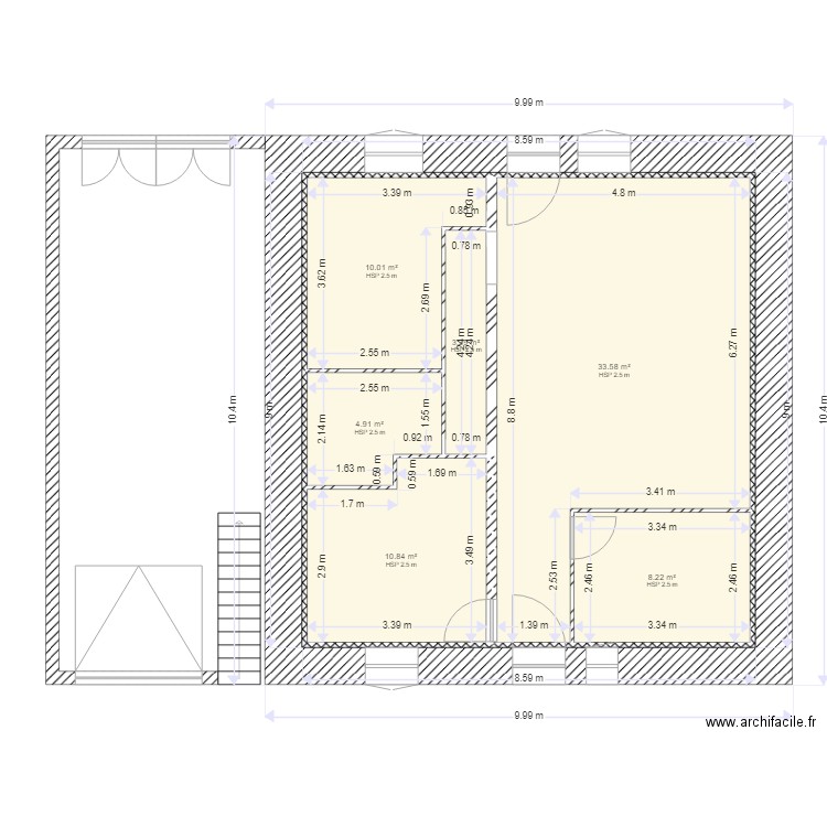 maison revel location 8. Plan de 6 pièces et 71 m2