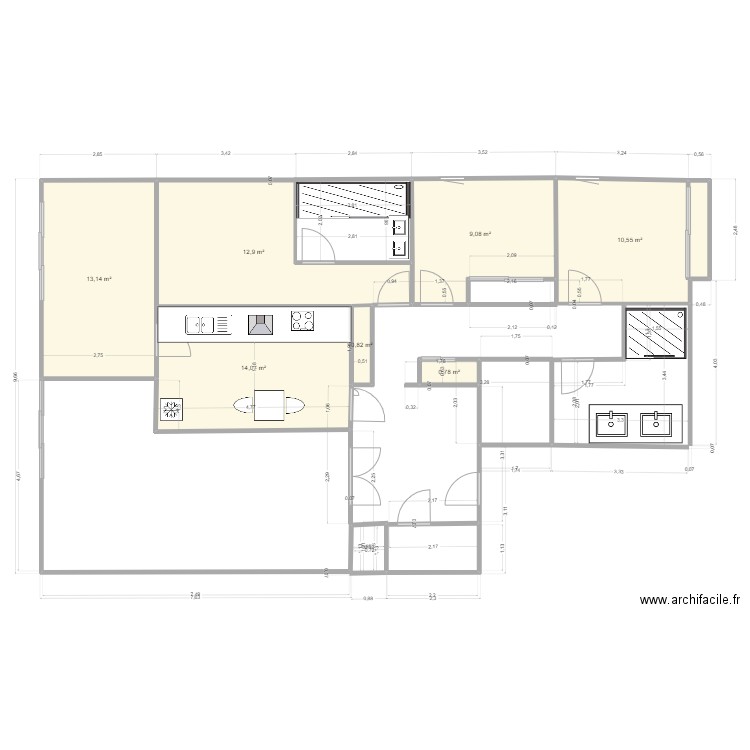 APPART 2. Plan de 0 pièce et 0 m2
