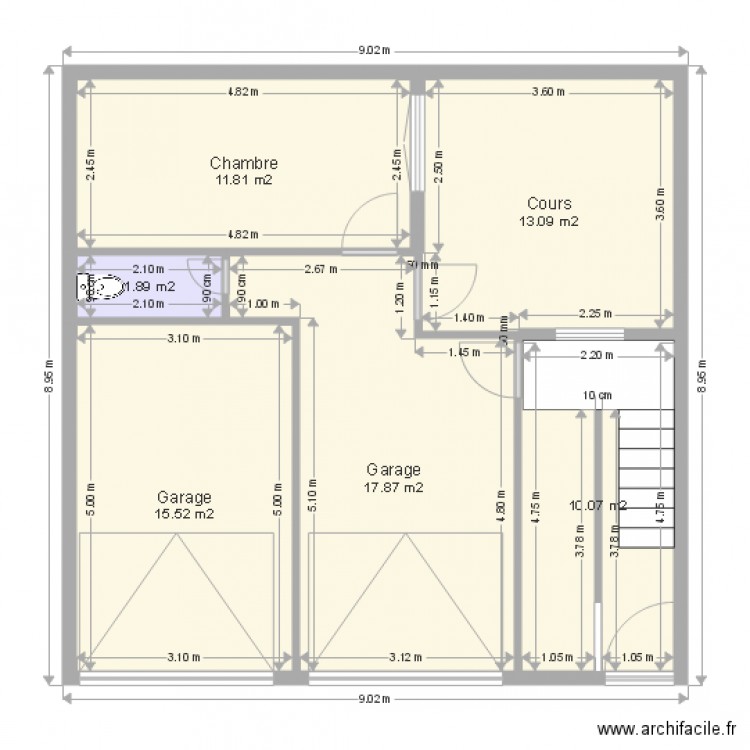 RDC. Plan de 0 pièce et 0 m2