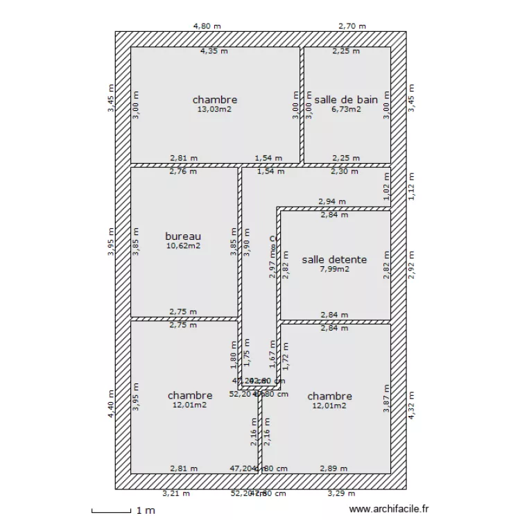 1 er etage solution 3. Plan de 1 er etage solution 3. Plan de