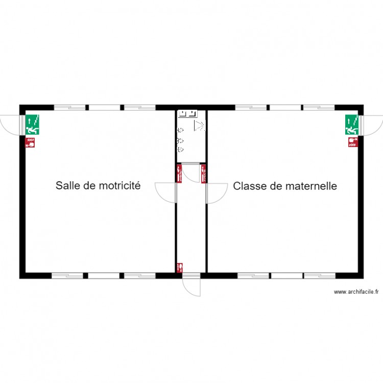 Plan maternelle saint jo. Plan de 0 pièce et 0 m2