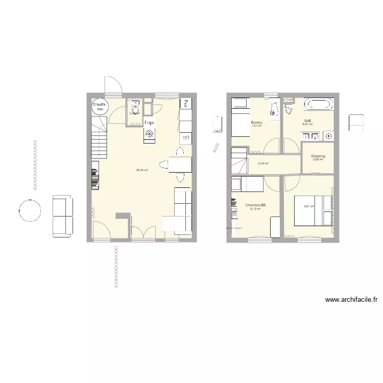 Puteaux Avant Travaux. Plan de 