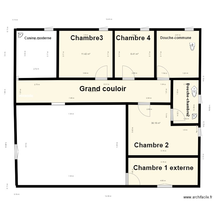 Maison famille Nguedia de Louo3. Plan de 0 pièce et 0 m2